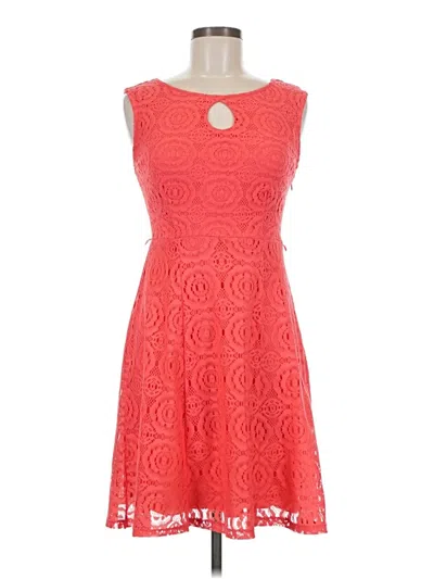 Pre-owned En Focus Studio Cocktail Dress In Red