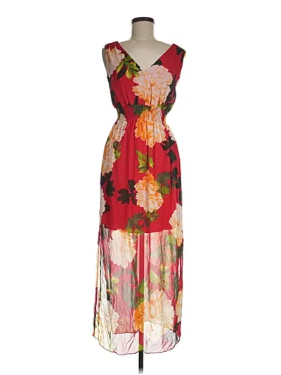 Pre-owned En Focus Studio Cocktail Dress In Red