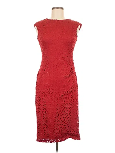 Pre-owned En Focus Studio Cocktail Dress In Red