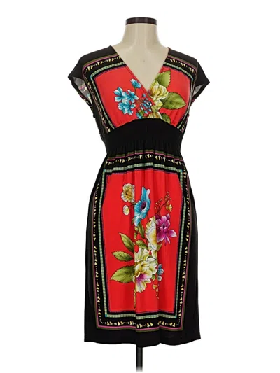 Pre-owned En Focus Studio Cocktail Dress In Red