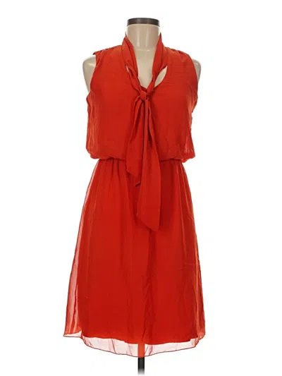 Pre-owned En Focus Studio Cocktail Dress In Red