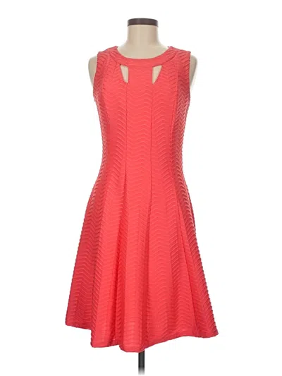 Pre-owned En Focus Studio Cocktail Dress In Red