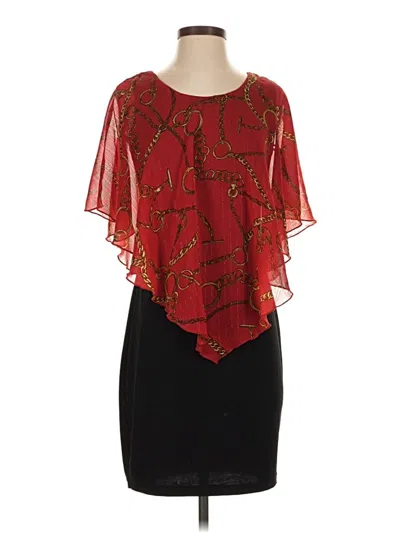 Pre-owned En Focus Studio Cocktail Dress In Red