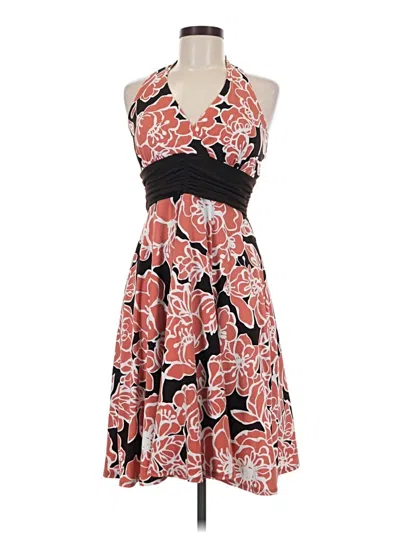 Pre-owned En Focus Studio Cocktail Dress In Red