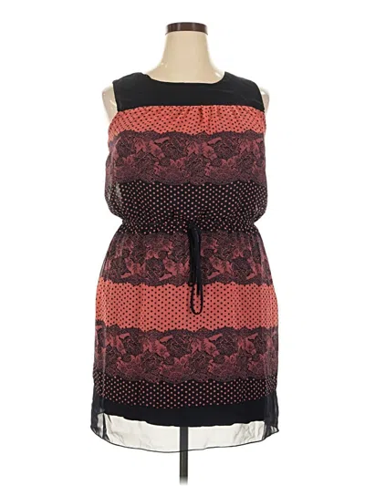 Pre-owned En Focus Studio Cocktail Dress In Red