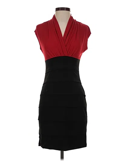 Pre-owned En Focus Studio Cocktail Dress In Red