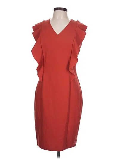 Pre-owned En Focus Studio Cocktail Dress In Red