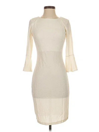 Pre-owned En Focus Studio Cocktail Dress In White