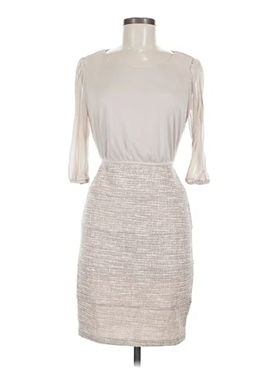 Pre-owned En Focus Studio Cocktail Dress In White