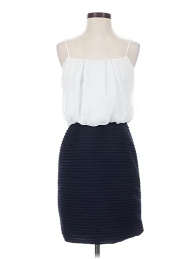 Pre-owned En Focus Studio Cocktail Dress In White