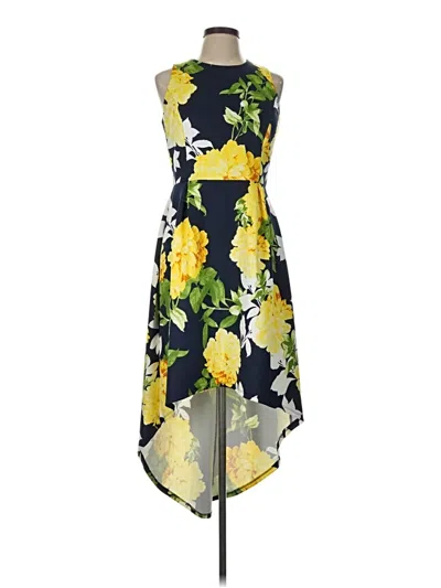 Pre-owned En Focus Studio Cocktail Dress In Yellow