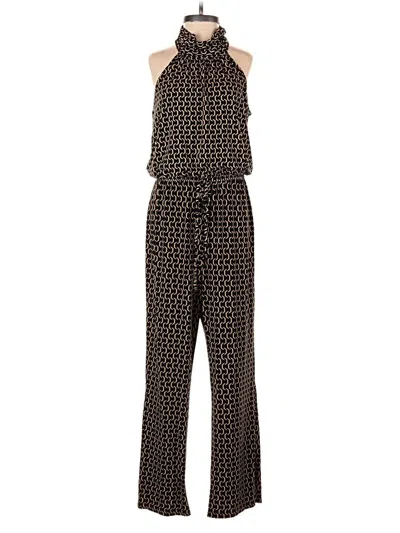 Pre-owned En Focus Studio Jumpsuit In Gold