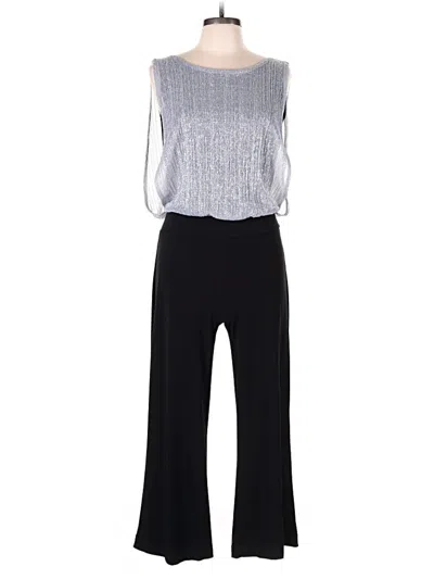 Pre-owned En Focus Studio Jumpsuit In Silver