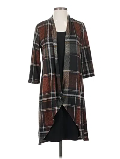Pre-owned En Focus Studio Kimono In Brown