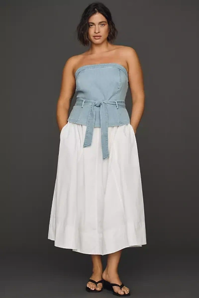 En Saison Harlow Plus Denim Midi Dress