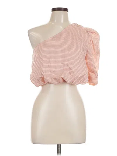Pre-owned En Saison 3/4 Sleeve Blouse In Pink