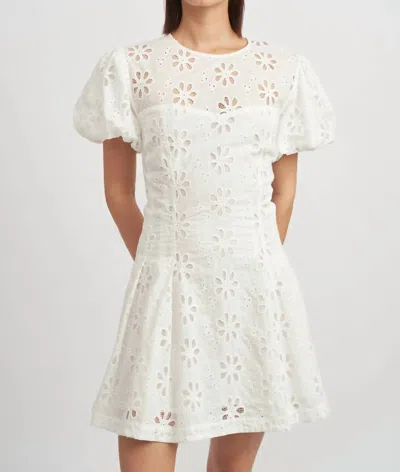 En Saison Adina Dress In Off White