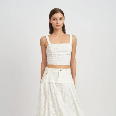 En Saison Adina Maxi Skirt In White
