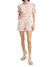 En Saison Adira Romper In Ivory Pink In Multi