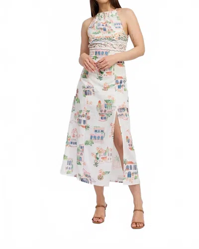 En Saison Alaia Linen Maxi Dress In Multi