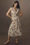 En Saison Alexane Bow Midi Skirt In Multi