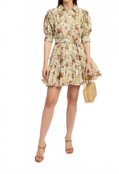 En Saison Alexane Mini Shirt Dress In Multi