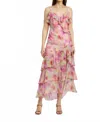 En Saison Amari Maxi Dress In Pink Yellow Multi In Multi