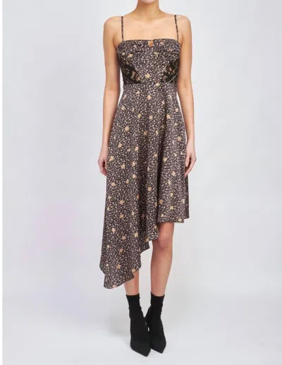 En Saison Ambretta Midi Dress In Black