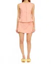 En Saison Amira Low Rise Skort In Orange Crush In Neutral