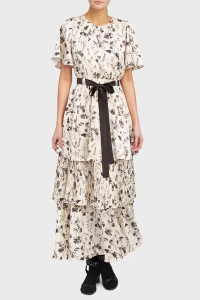 En Saison Arabella Maxi Dress In Oyster In White