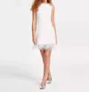En Saison Arden Mini Dress In Ivory Gold