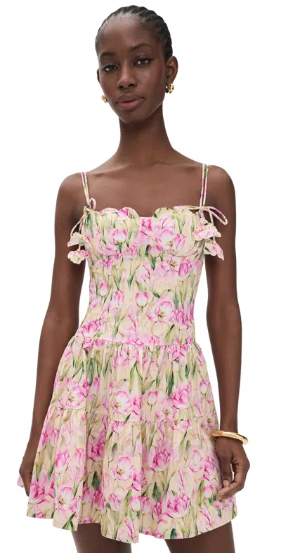 En Saison Arya Mini Dress Cantaloupe Pink