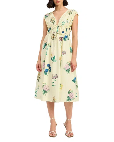 En Saison Ashley Midi Dress In Ivory Multi