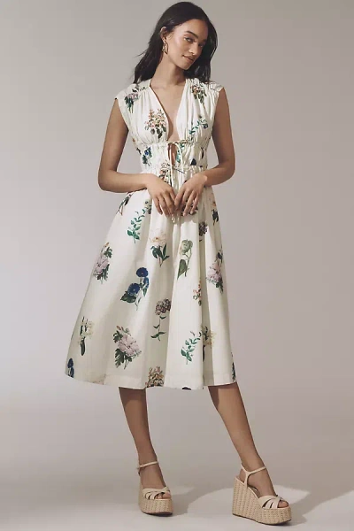 En Saison Ashley Sleeveless Midi Dress In Multicolor