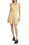 En Saison Bailee Mini Dress In Butter In Yellow