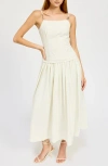 En Saison Barrett Bit Strap Detail Maxi Dress In Ivory