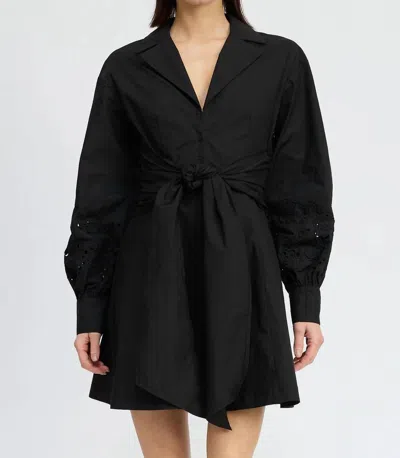 En Saison Benedetta Shirt Dress In Black