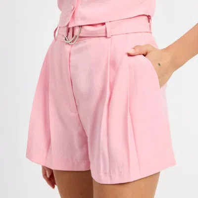 En Saison Bethany Shorts In Pink