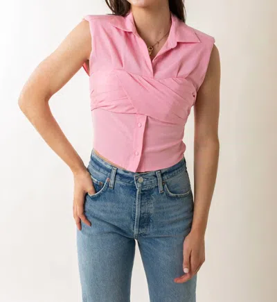 En Saison Bethany Top In Pink
