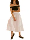 En Saison Blake Midi Skirt In White In White