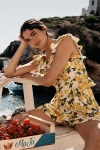 En Saison Blanca Ruffled Tank Top