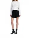 En Saison Bridget Sweater In White In White