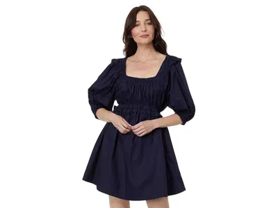 En Saison Brigitta Mini Dress Women's Clothing Navy: Md In Blue
