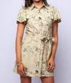 En Saison Brooks Mini Dress In Sage