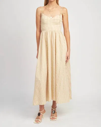En Saison Brubeck Midi Dress In Peach Taupe