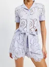 En Saison Brynlee Boxy Shirt In Lilac In Purple