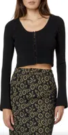 En Saison Calix Top In Black In Black