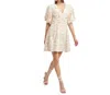 En Saison Callie Mini Dress In Peony Green In Multi