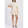 En Saison Cameron Pleated Mini Shirtdress