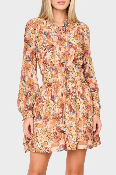 En Saison Candela Dress In Rust Orange Multi